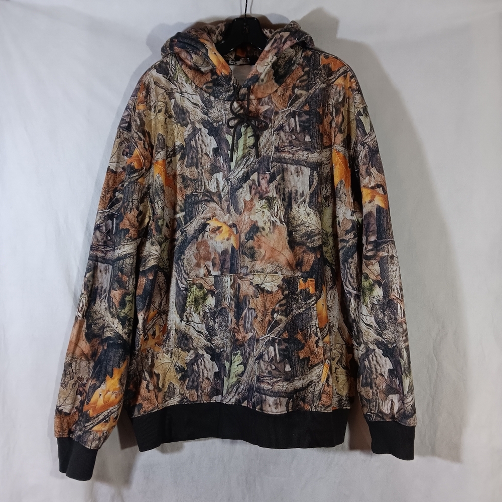LCKR Mens XL Pullover Hoodie Tree Leaf Camo